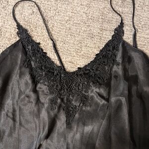 Cere long black slip or night gown.